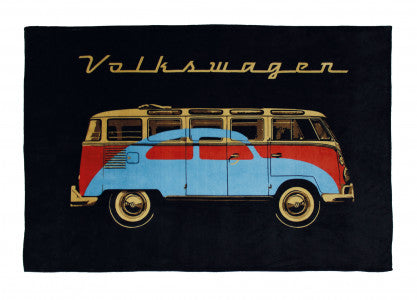 VW Type 1 Bus Fleece Blanket - Samba & Beetle